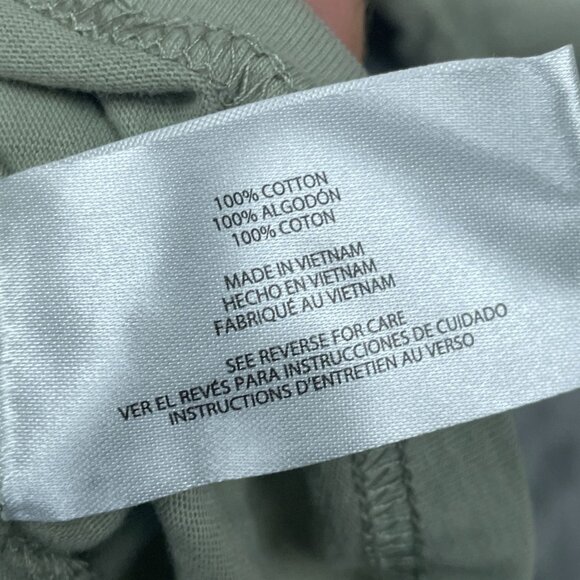 GAP Mens Olive Green Short Sleeve Henley Shirt a0441 - Picture 7 of 9